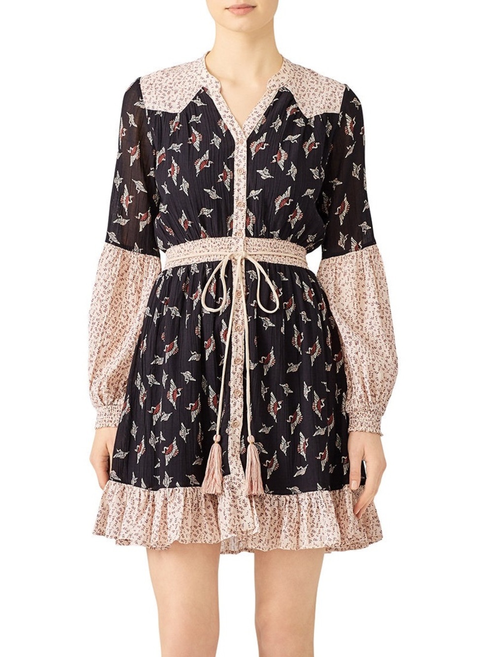 byTiMo Bohemian Print Mini Dress